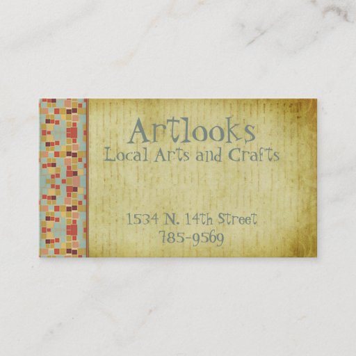Customizable Retro Vintage Squares Business Cards