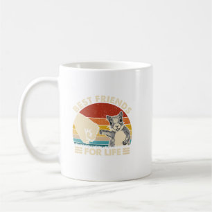 Retro Vintage Squirrel Best Friend For Life Fist B Coffee Mug