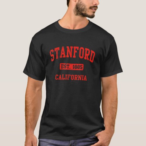 Retro Vintage Stanford 1885 California CA Cali US  T_Shirt