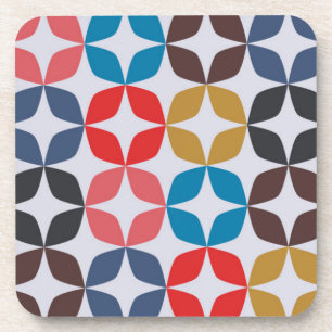 Retro Vintage Star Pattern Beverage Coaster