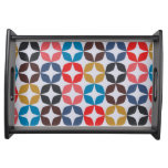 Retro Vintage Star Pattern Serving Tray