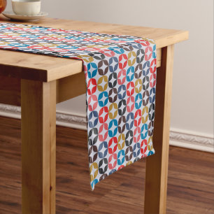 Retro Vintage Star Pattern Short Table Runner
