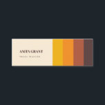 Retro vintage stripes mini business card<br><div class="desc">A simple and minimalist design for these retro inspired mini business cards,  suitable for any professional field.</div>