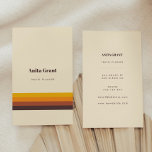 Retro vintage stripes vertical business card<br><div class="desc">A simple and minimalist design for these retro inspired vertical business cards,  suitable for any professional field.</div>