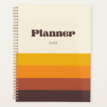 Retro vintage stripes yearly planner<br><div class="desc">Choose a retro and vintage for your stationery. Classic yet modern and trendy,  it will suit all your needs.</div>