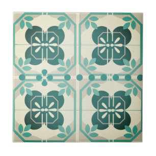 Retro Vintage Style Cottagecore Ceramic Tile