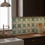 Retro Vintage Style Cottagecore Ceramic Tile<br><div class="desc">These retro vintage ceramic tiles are a great addition to any kitchen,  bathroom or dining room. Beautiful as backsplashes or accent pieces. Inspired by Portuguese style painted tiles.</div>