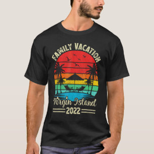 Retro Vintage Style Family Vacation 2022 Virgin Is T-Shirt