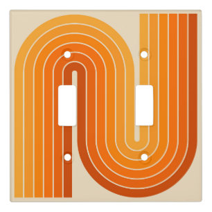 Retro Vintage Style Geometric Design Light Switch Cover