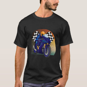Retro Vintage Style Motorbike Moto GP Racing Fan S T-Shirt