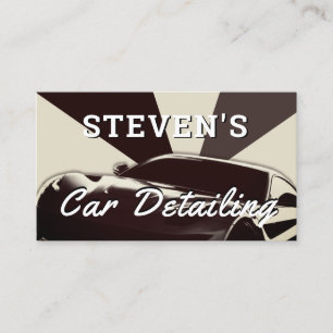 Retro vintage style race cars  business card