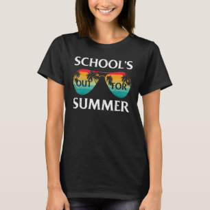 Retro Vintage Style Summer Dress School's Out For T-Shirt