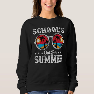 Retro Vintage Style Sunglasses Schools Out For Sum Sweatshirt