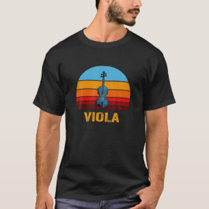 Retro Vintage Style Sunset Viola T-Shirt