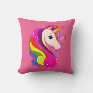 RETRO VINTAGE STYLE UNICORN PEGASUS HORSE PILLOW