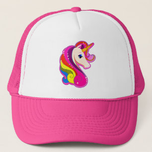 RETRO VINTAGE STYLE UNICORN PEGASUS TRUCKER HAT