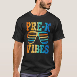 Retro Vintage Sunglasses Pre K Vibes Back To Schoo T-Shirt