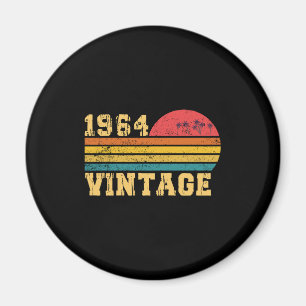 Retro Vintage Sunset 1964 Birthday Magnet