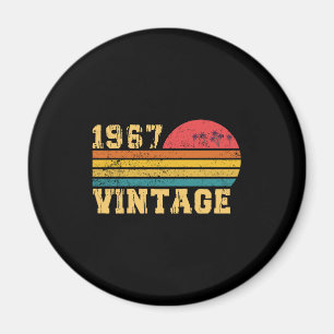 Retro Vintage Sunset 1967 Birthday Magnet
