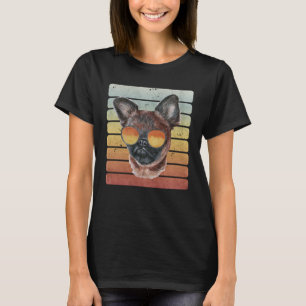 Retro Vintage Sunset Brussels Griffon Mom Dad T-Shirt