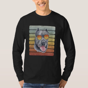 Retro Vintage Sunset Cane Corso Mom Dad T-Shirt