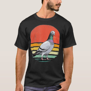 Retro Vintage Sunset Columbione Pigeon Gifts Men T-Shirt
