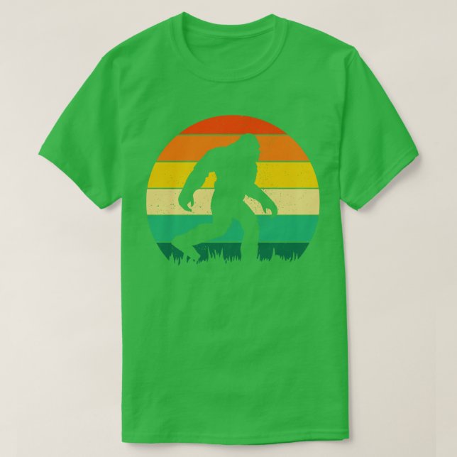 Retro Vintage Sunset Godzilla T-Shirt (Design Front)