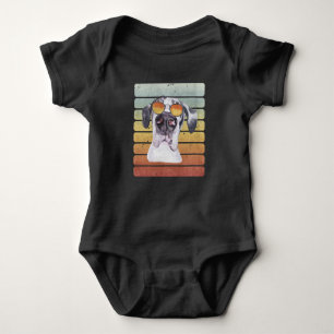 Retro Vintage Sunset Great Dane Mom Dad Baby Bodysuit