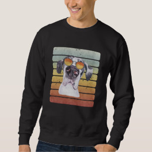 Retro Vintage Sunset Great Dane Mom Dad Sweatshirt