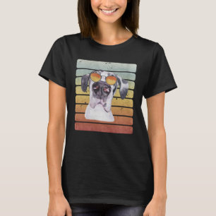 Retro Vintage Sunset Great Dane Mom Dad T-Shirt