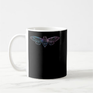 Retro Vintage Sunset Insect Colorful Cicada Coffee Mug