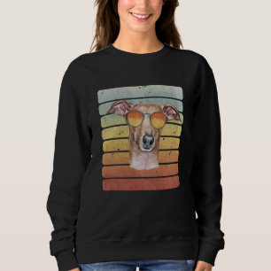 Retro Vintage Sunset Italian Greyhound Mom Dad Sweatshirt