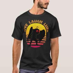 Retro Vintage Sunset Live Laugh Lurk Mothman Vinta T-Shirt