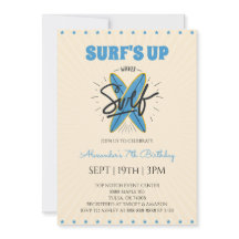 Retro VIntage Surf Birthday Party