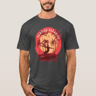Retro vintage Surfing paradise T-Shirt
