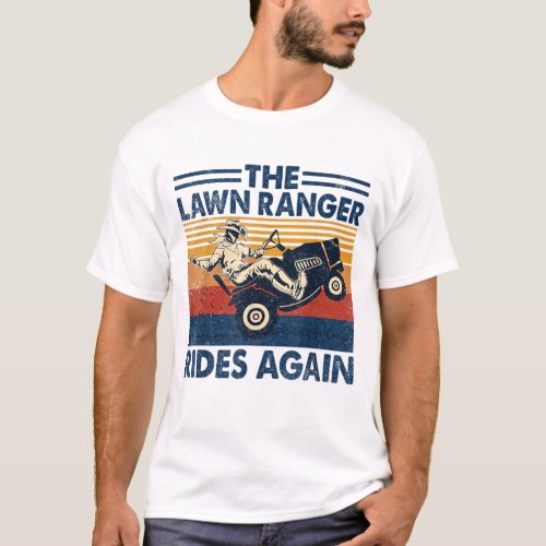 Retro Vintage The Lawn Ranger Rides Again T_Shirt