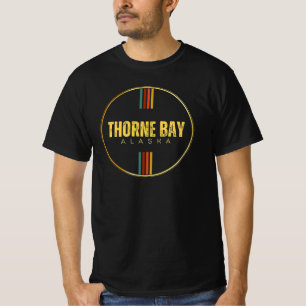 Retro vintage Thorne Bay city alaska state 70s AK T-Shirt