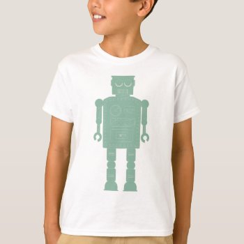 Retro Vintage Toy Robot T-shirt by UDDesign at Zazzle