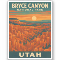 Retro Vintage Travel Bryce Canyon National Park