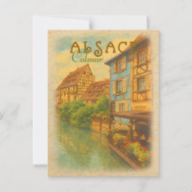 Retro Vintage Travel - Colmar Alsace France