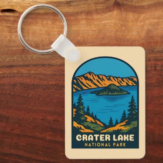 Retro Vintage Travel Crater Lake National Park