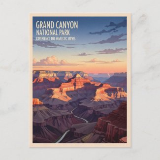 Retro Vintage Travel Grand Canyon National Park