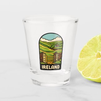 Retro Vintage Travel Ireland Countryside Scenic