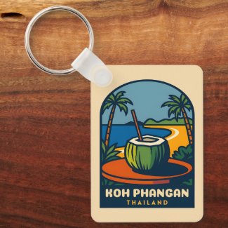 Retro Vintage Travel Koh Phangan Island Thailand