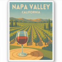 Retro Vintage Travel Napa Valley California Winery