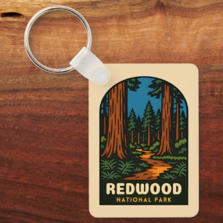Retro Vintage Travel Redwood National Park Nature