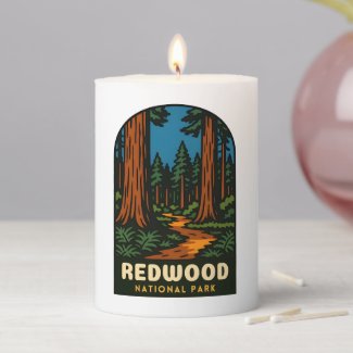 Retro Vintage Travel Redwood National Park Nature