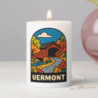 Retro Vintage Travel Vermont Landscape Scenic