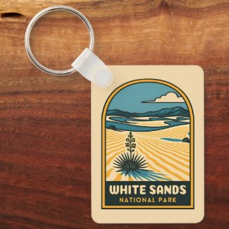 Retro Vintage Travel White Sands National Park