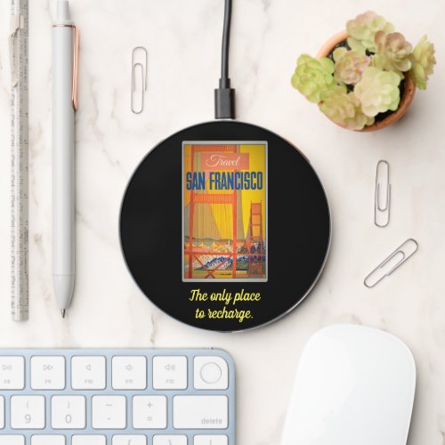 Retro Vintage Travel Wireless Charger